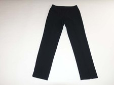 St. John Caviar Womens Jennifer Pants Size 2 Black Flat Front 30.5 Inseam Slacks