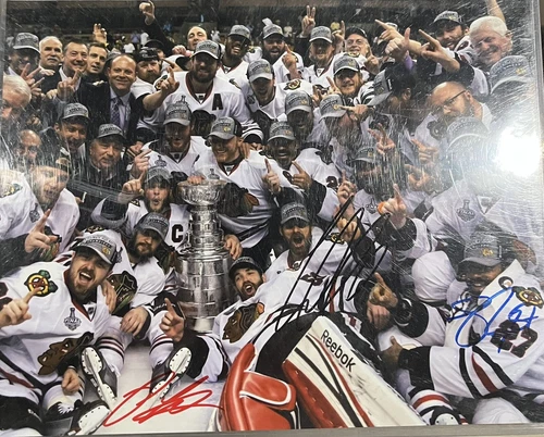 Patrick Kane Signed Autograph 8x10 Photo Chicago Blackhawks Stanley Cup Crawford