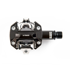 COPPIA PEDALI LOOK PER MTB X-Track SPD BICI BICICLETTA NERI PROFESSIONALI