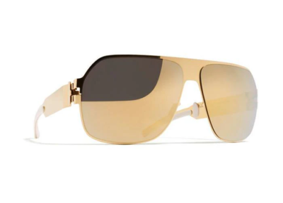 Mykita Bernhard Willhelm Xaver F9 Gold Flash Sunglasses | eBay