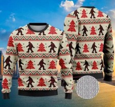 Amazing Bigfoot Ugly Christmas Sweater, All Over Print Sweatshirt, Ugly Sweater