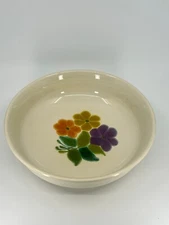 VTG FLORAL by Franciscan USA 1970s Oven Safe SERVING BOWL #53-73 MCM 9.5"d RARE!