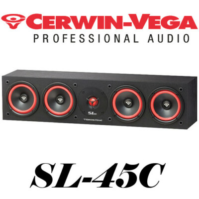 cerwin vega sl45c quad 5 speaker