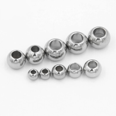 3mm-60mm Edelstahl Stahlkugeln Offene Bohrung Kugellager Massiver Rostfrei