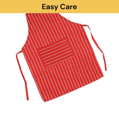 Apron Hanging Neck Cooking Kitchen Apron Bib Baking Bar BBQ Chefs w/ 2 Pockets - Picture 6 of 14