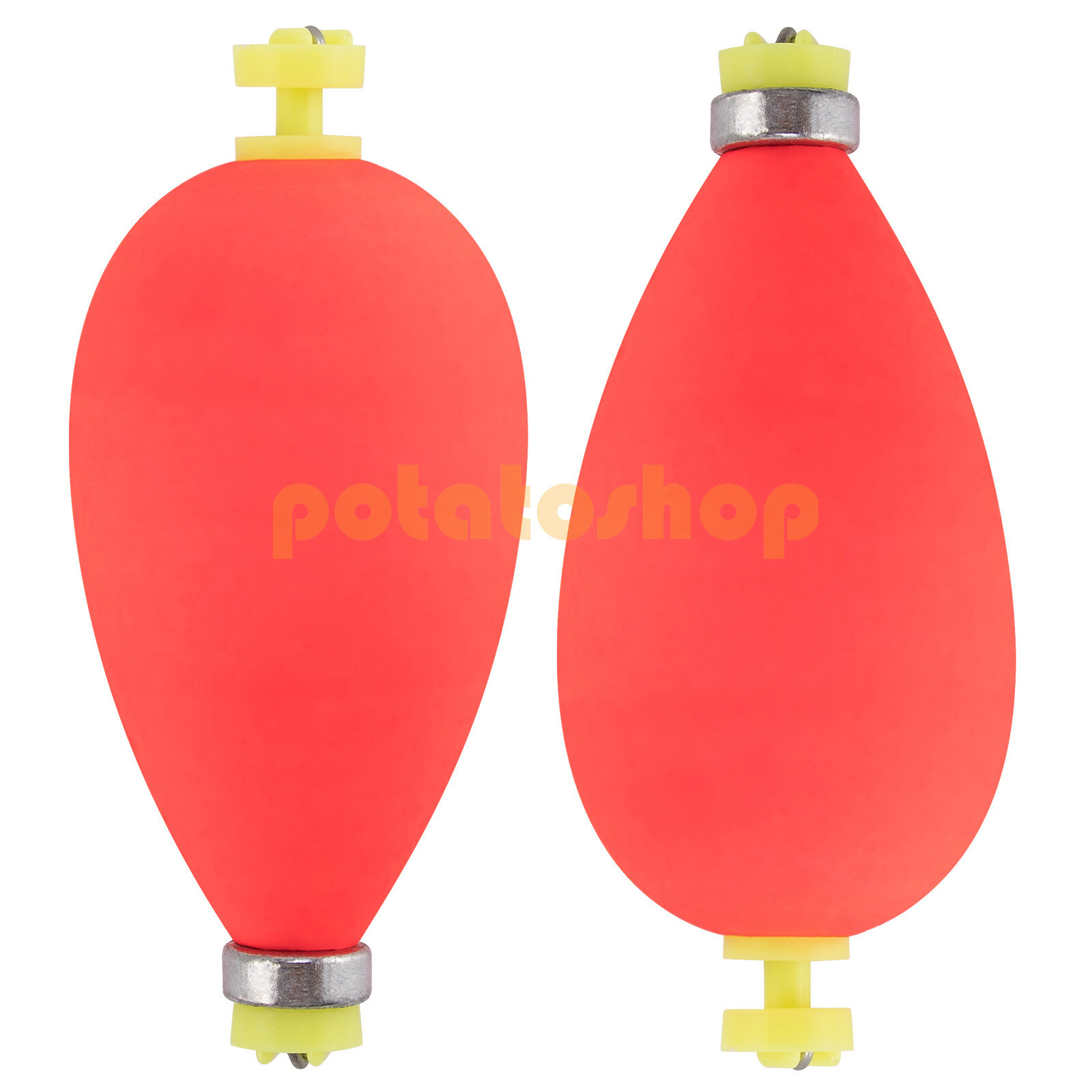 10pcs Fishing Weighted Floats Bobbers Snapon Foam Pear Shape