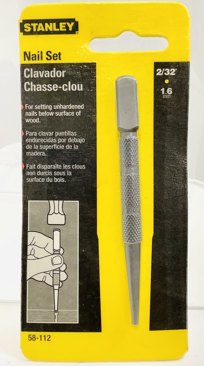 Stanley No. 58-112 Square Head Nail Setter Clavador 2/32