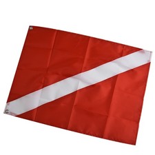 Dive Boat Flag Scuba Dive Boat Diving Sign Flag Marker Lightweight Polyester