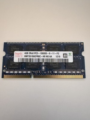 4GB DDR3 1333 MHz 2Rx8 PC3-10600S SODIMM 1.5V 204 Pin Laptop Memory SK Hynix