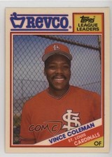 1988 Topps Revco League Leaders Box Sets Vince Coleman #3 1oa8