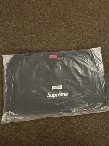 Sweat BOGO col rond délavé logo Supreme Box noir XXL