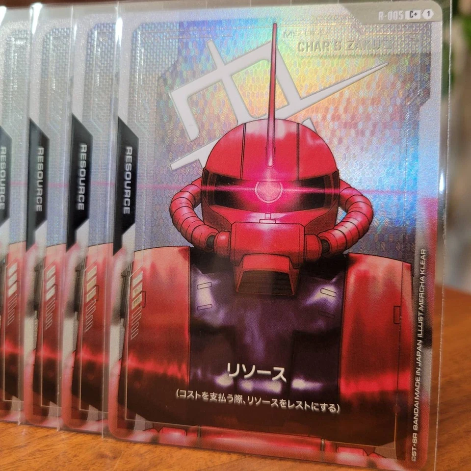 Gundam Card Game R005 C+ Resource set of 10 EXBP-004 EX Base Zaku II Char set - Image 3 of 4