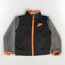 Nike Multicolor Long Sleeve Track Jacket Toddlers Size 24 Months Black  Orange