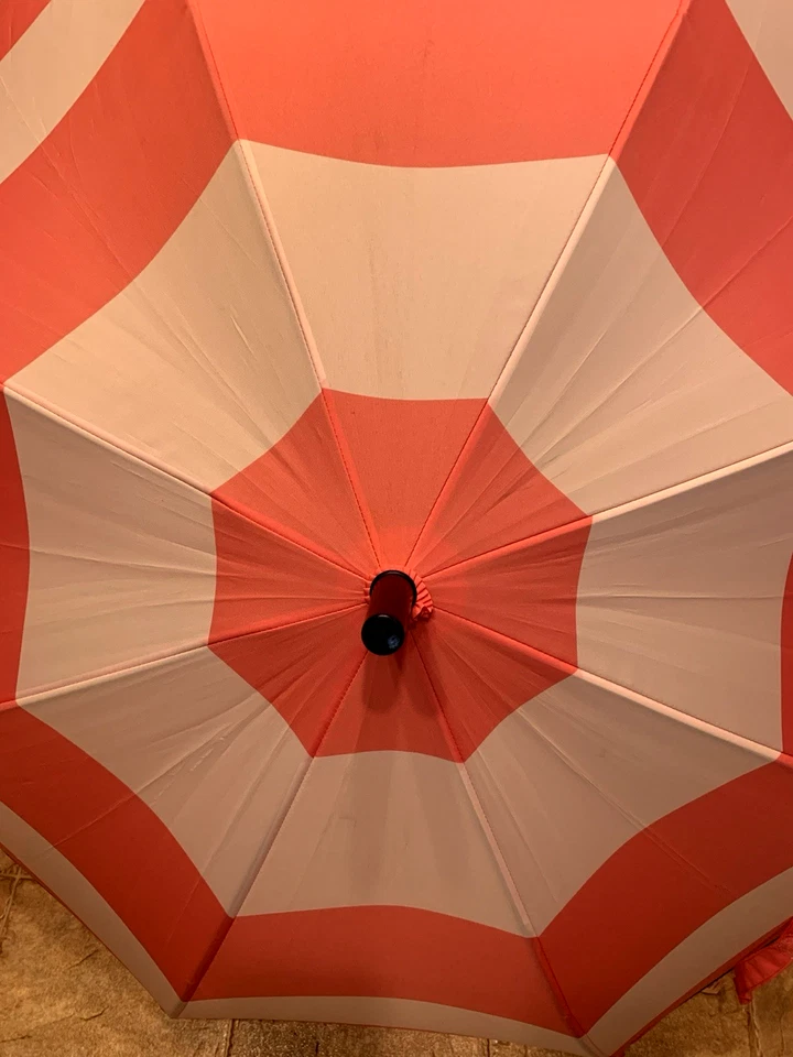 Victorias Secret Iconic Signature Umbrella Pink White Black Handle NEW TAG OTHER - Image 2 of 4