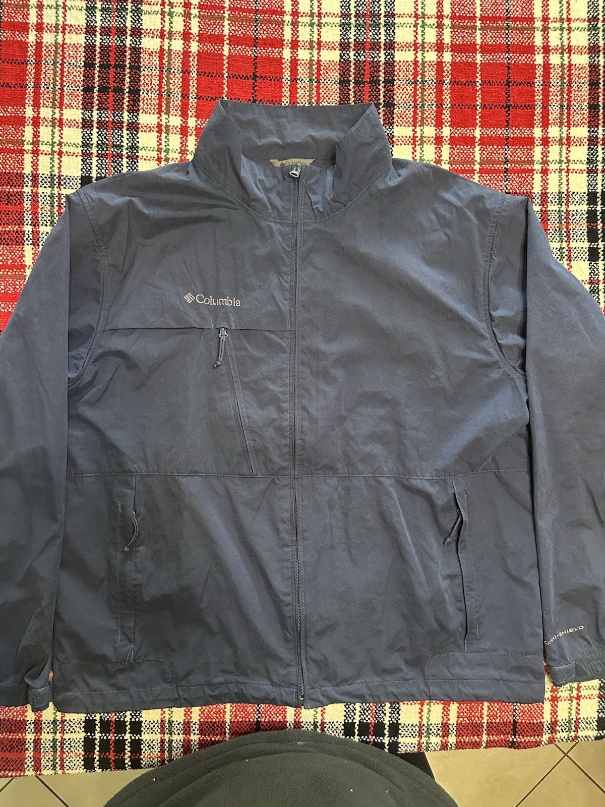 Columbia Men's Ascender Softshell Jacket In Blue with Omni-Shield Technology XL