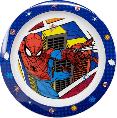 Stor Kinderteller Marvel Spiderman, aus BPA-freiem Kunststoff, mikrofongeeignet