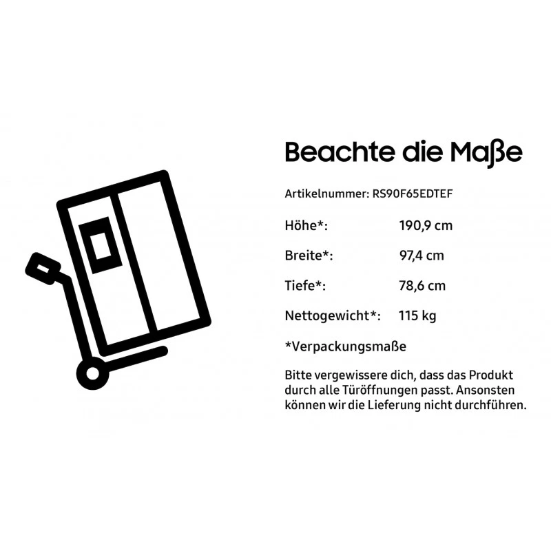 Samsung Frigorifero Side By Side AI Home 621L RS90F65EDTEF - Imagen 2 de 4