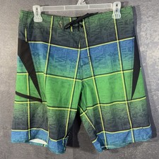 Salt Life SLX-QD Vapor Stretch Swim Trunks Board Shorts Men Size 34 34x10 