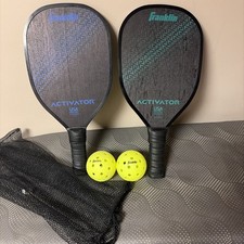 Lot Of 2 Franklin Sports Activator Pickleball Paddles Wooden 52742 PAIR