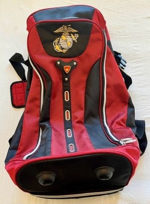 USMC Branded Rolling Travel Bag Telescopic Handle. NWOT.