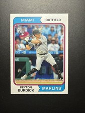 2023 Topps Heritage #322 Peyton Burdick RC Miami Marlins