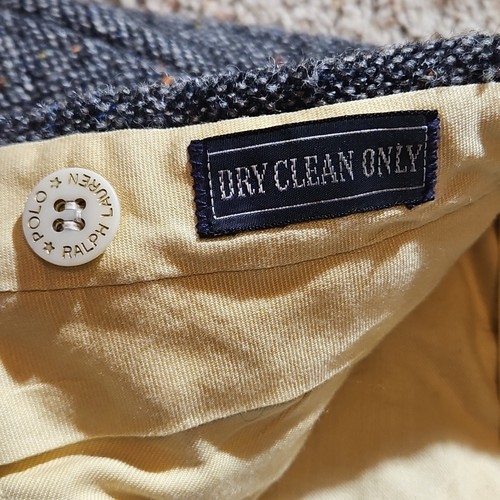 VTG Polo Ralph Lauren Pants Donegal Tweed Wool 34x31 Lined Review Pics - Picture 6 of 15