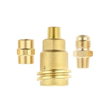 3 Piece Propane Adapter Kit for BBQ RV Heater Gas Connection Applications