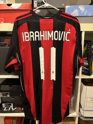 2010 Adidas AC Milan Zlatan Ibrahimovic Jersey Shirt Authentic XL