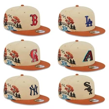 Rare MLB Snapback Landscape Embroidery Collector Adjustable Fitted Baseball Cap