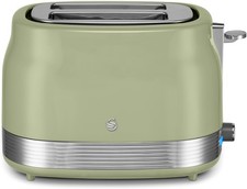 SWAN ST19028GRN RETRO 2 SLICE TOASTER IN GREEN