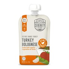Serenity Kids Turkey Bolognese Puree 12 Pack Organic Toddler Food Pouches
