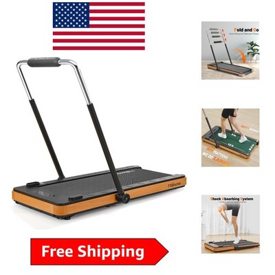 Compact Wooden Treadmill with Eco-Friendly Design and 55dB Quiet Operation