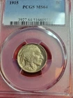 1915 buffalo nickel Pcgs Ms64