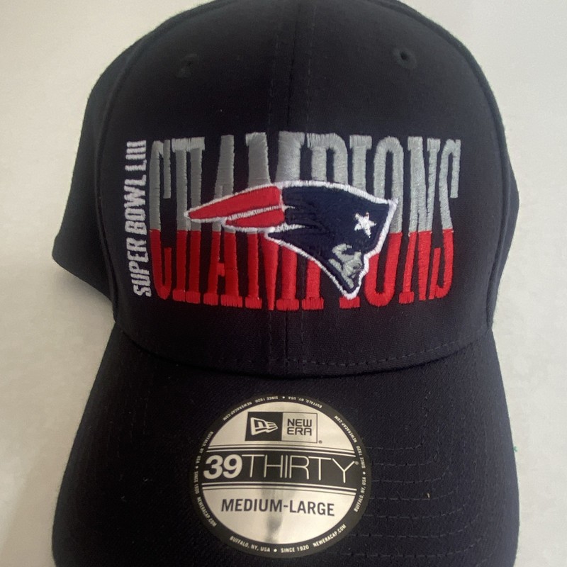 New Era New England Patriots NFL 39THIRTY Super Bowl Champions Cap Black M-L
