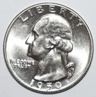 1950 Washington Quarter CHOICE BRILLIANT UNCIRCULATED (L248)