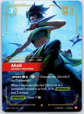 Akali, Deadly Weapon [Foil] #21 Prices | Riftbound Vendetta