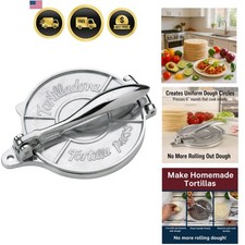 Prensa de tortillas 6 pulgadas aluminio panificadora para tortillas pitas y flatbr...