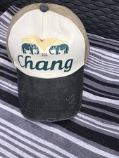 Chang Beer Thailand Adjustable Strapback Trucker Baseball Cap Worn Effect NEW