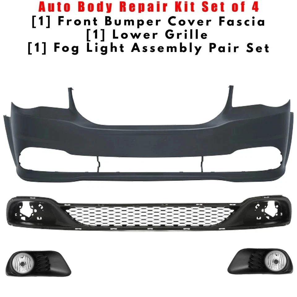 Cubierta de parachoques delantero y rejilla inferior para Dodge Grand Caravan Ram C/V 2011-2020 Foto 2 de 4