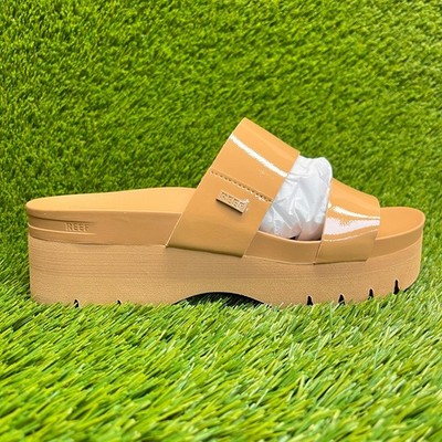 Reef Cushion Vista Higher Womens Size 9 Brown Classic Outdoor Platform Sandals