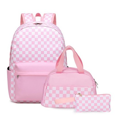 Checkered Backpack,Backpack for Girls,School Bookbags Childs Back to School B...