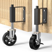 Heavy Duty Gate Wheels for Fences, Yards, Farms, Gate Casters with Spring Loaded