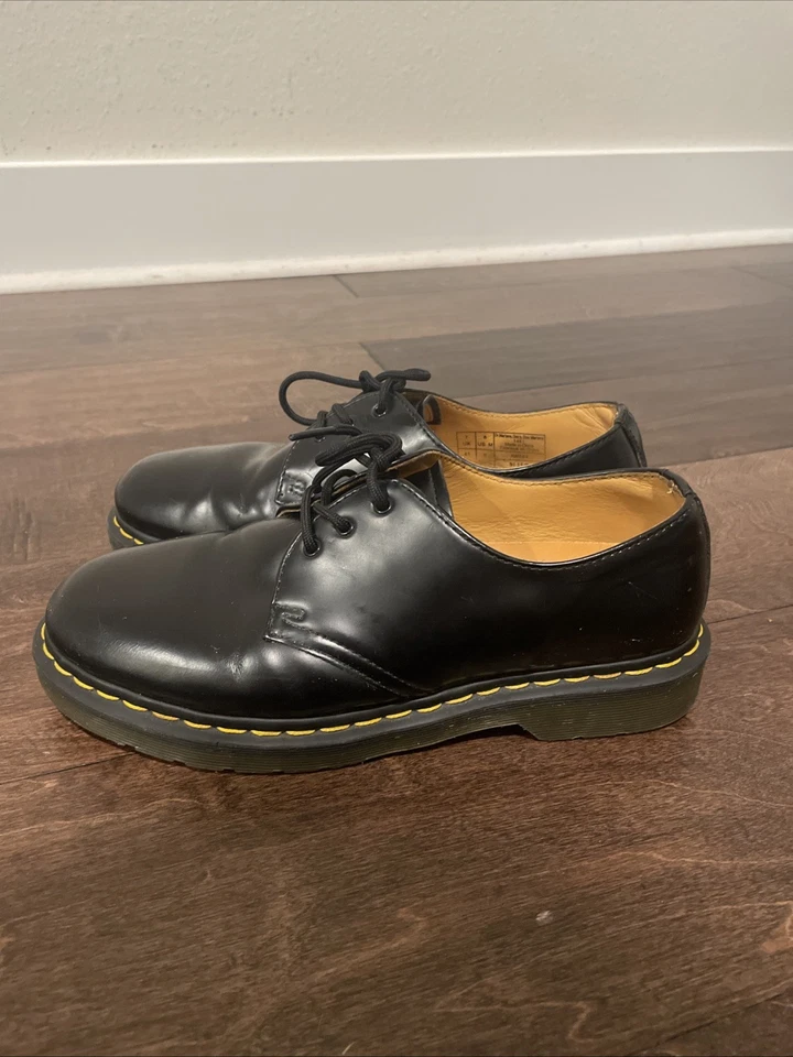 Doc Martin Floral 1461 Oxford US 9L Yellow Stitching - Image 3 of 4