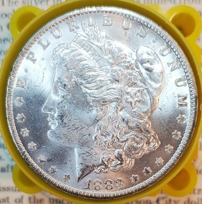 * 1883 O * BU MS+ VINTAGE 10 COIN ROLL SUPERB MINT LUSTER MORGAN SILVER DOLLAR 
