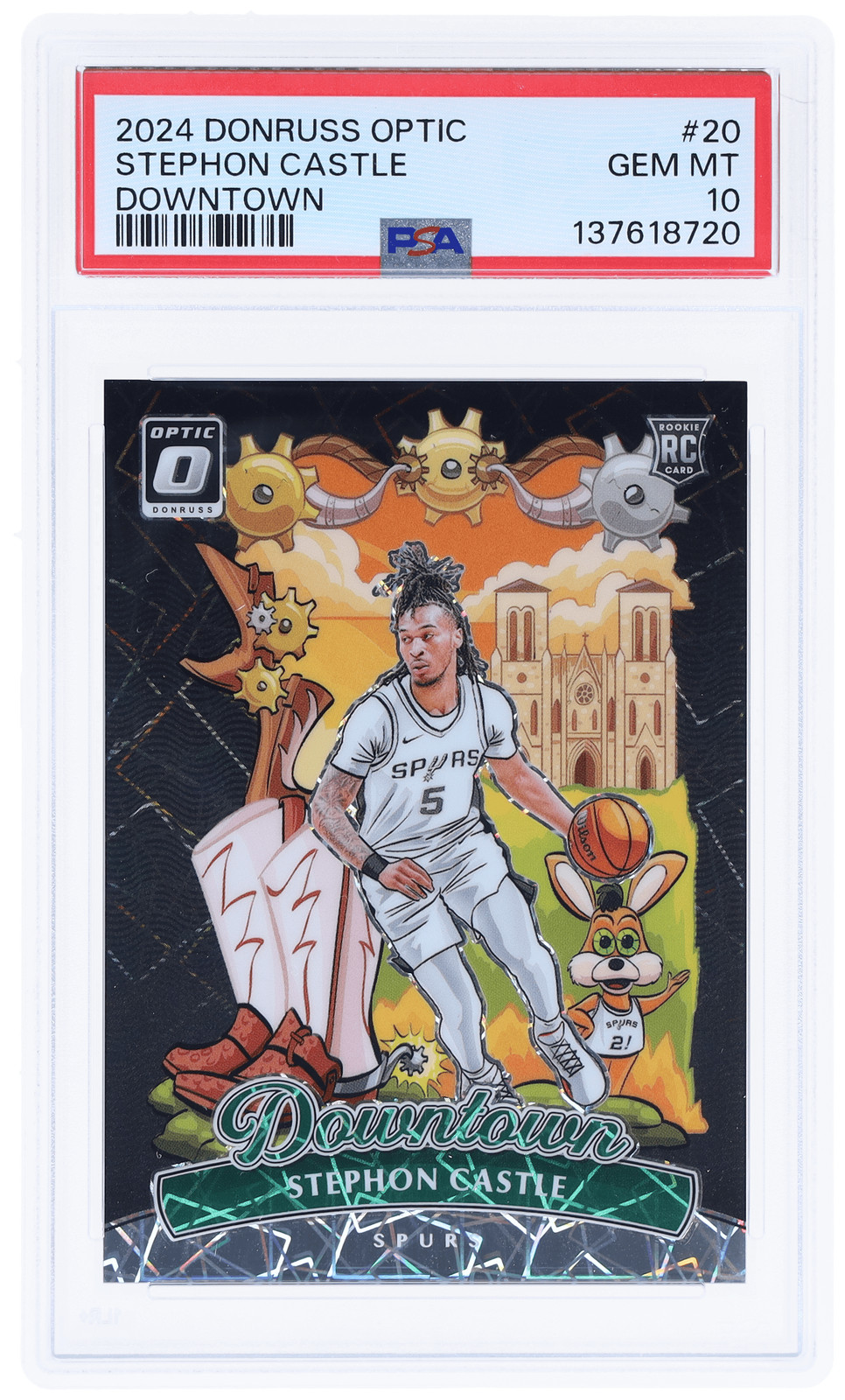 2024 Donruss Optic Stephon Castle Downtown #20 PSA 10