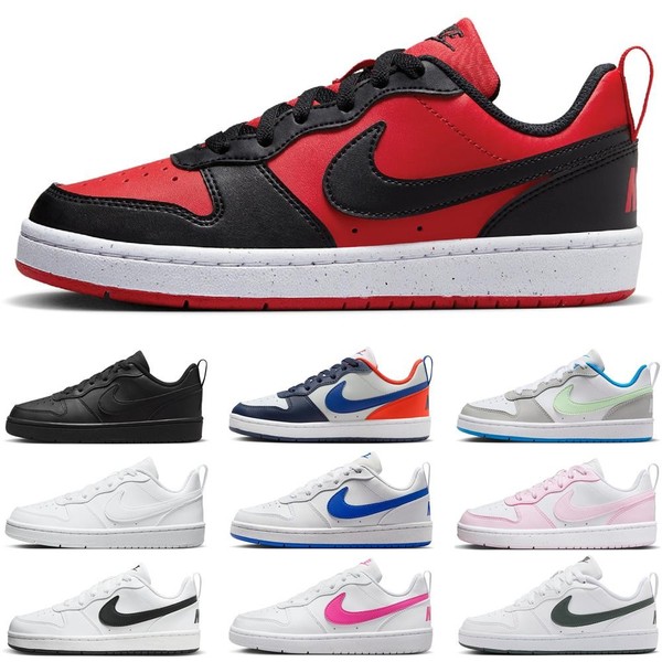 Nike Court Borough Low Recraft Sneaker Per Bambini Scarpe Sportive Scarpe Scarpe Per Il Tempo Libero-image