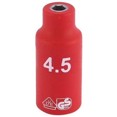 Draper Expert 31156 1/4'' Sq. Dr. Fully Insulated VDE Socket (4.5mm)
