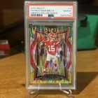 2024 Panini Select Patrick Mahomes II Concourse Green & Yellow Shock PSA 10