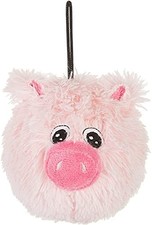 Pet Lou Inch Squeaky Pig Dog Plush Toy Pink 4 Natural Gift Premium Standard