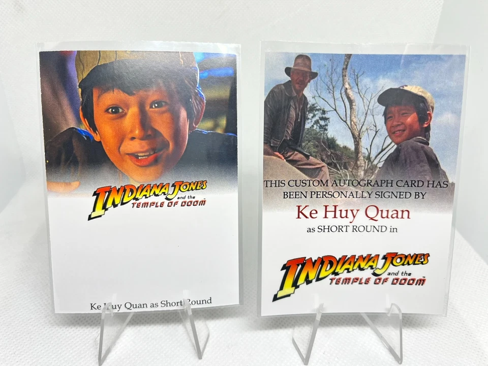 Ke Huy Quan Custom Autograph Card Indiana Jones Temple of Doom Short Round - Photo 1/1
